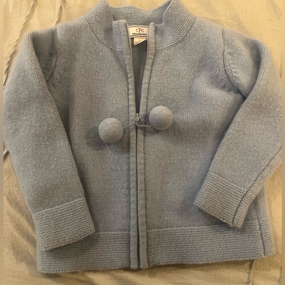 Classic Prep Soft Blue Knit Jacket